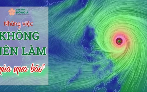 Bạn không nên làm gì vào những ngày mưa bão?