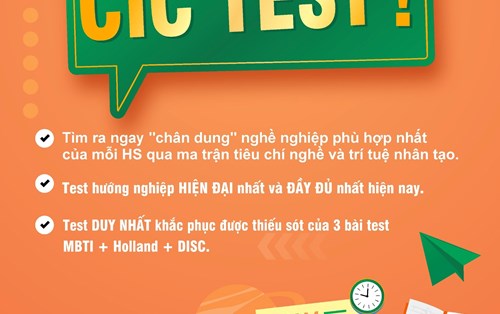 Hãy thử xem nghề nào “hợp cạ” với bạn nhất thông qua bài test hướng nghiệp CIC